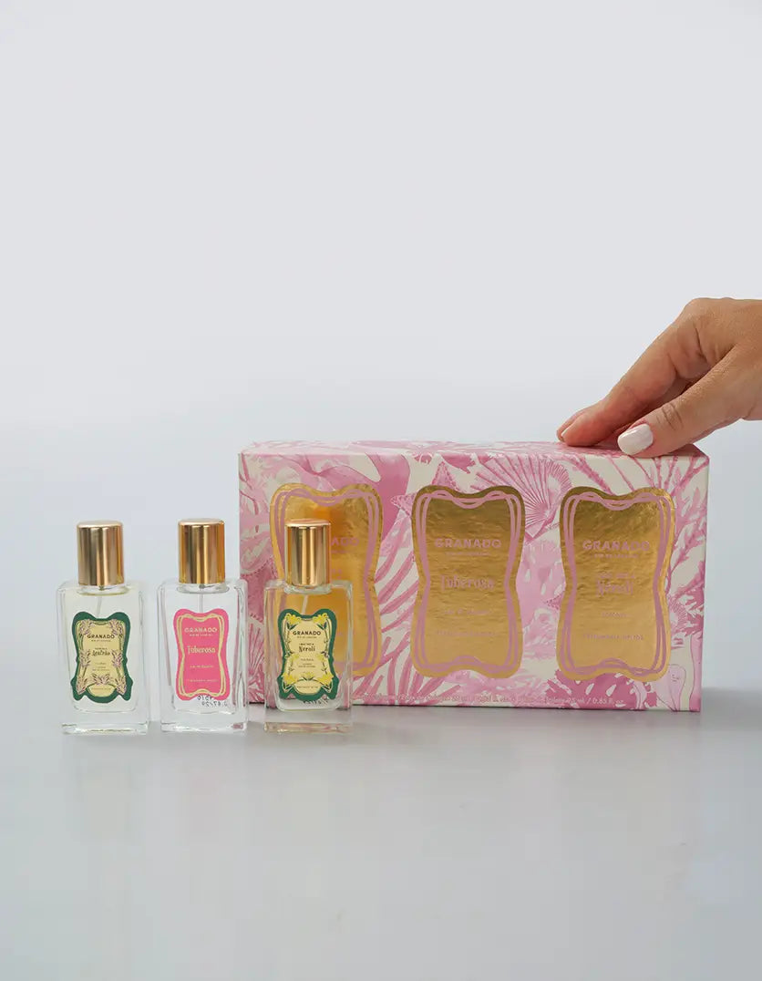 Trio Perfumaria | Tuberosa, Limão Taiti e Néroli, Baunilha e Açafrão